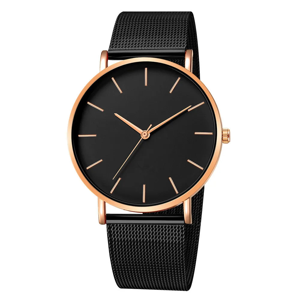 Luxury Rose Gold Quartz Watch