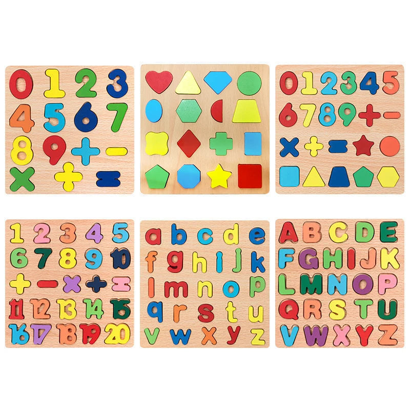 Rainbow Montessori Puzzle Set