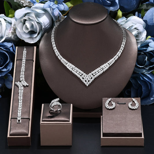 Elegant Bridal Zirconia Jewelry Set