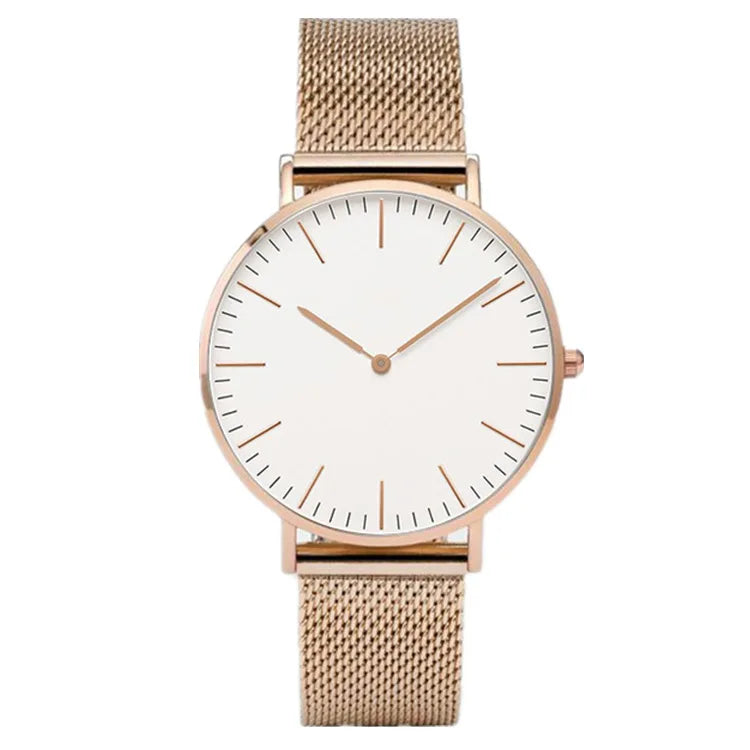 Luxury Rose Gold Quartz Watch